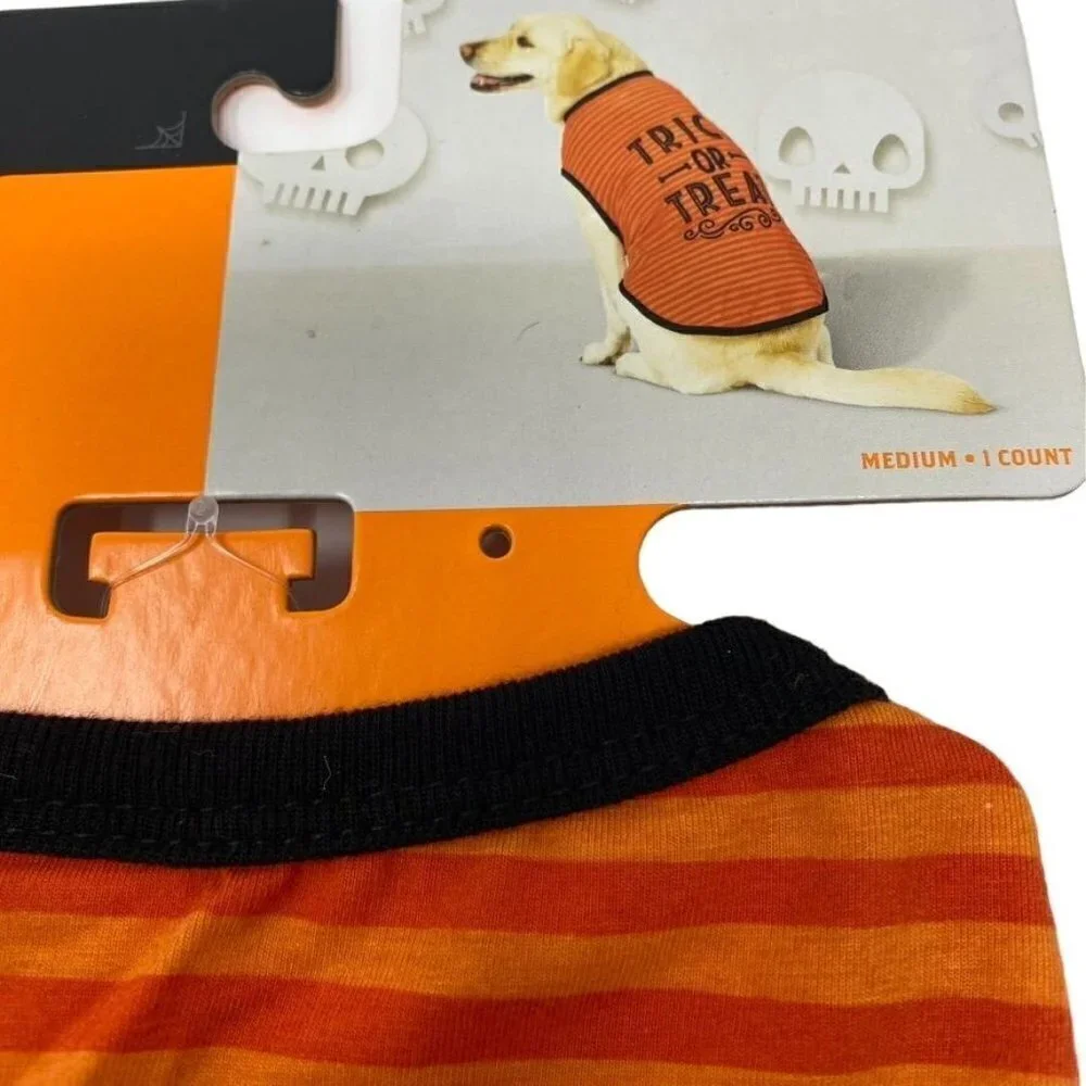 Target Hyde and Eek Halloween Trick or Treat Graphic Dog and Cat T-Shirt Orange